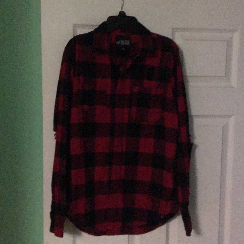 Plaid long sleeve shirt